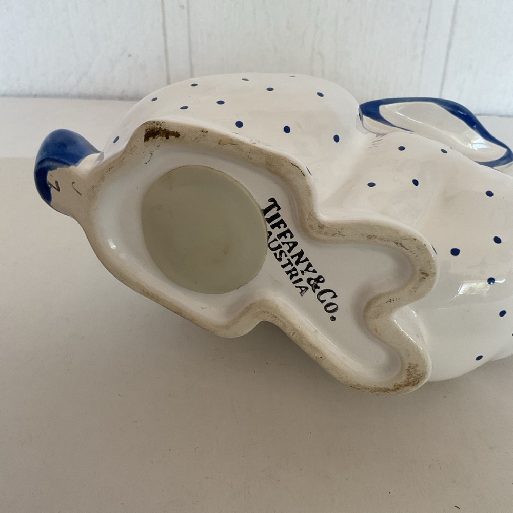 Tiffany & Co. Hand Painted Rabbit Coin Bank - Picture 12 of 13